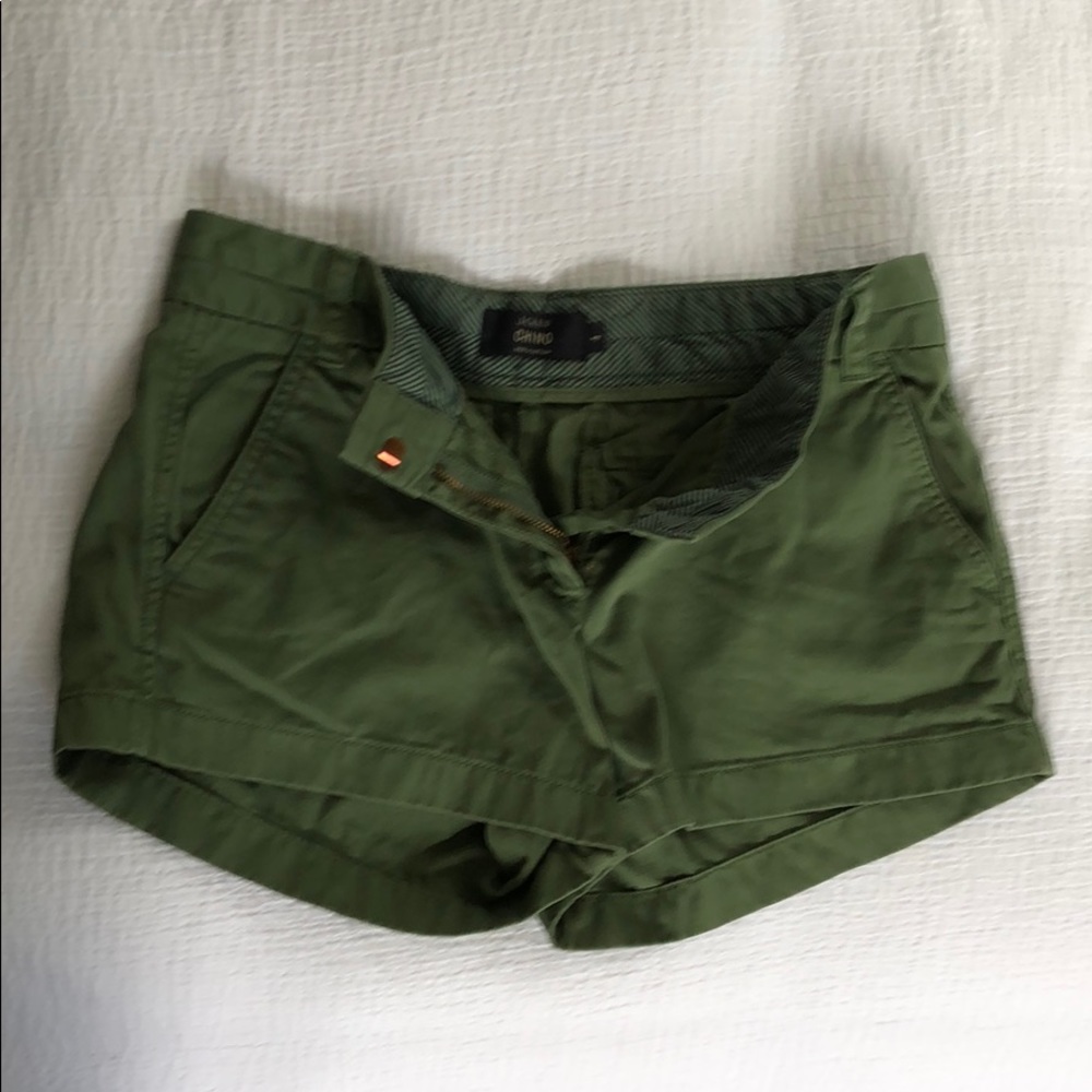 JCrew Chino Olive Green Shorts sz 4